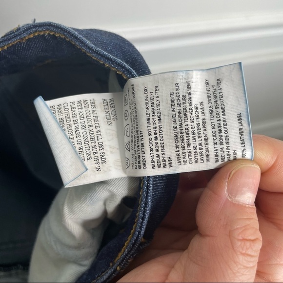 Acne Kex Raw Dark Wash Skinny Jeans - Picture 9 of 9